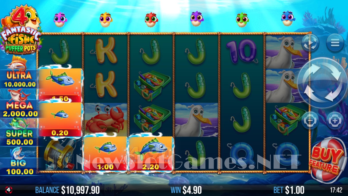 4 Fantastic Fish Puffer Pots Slot Slot Image in Demo - pic. 3