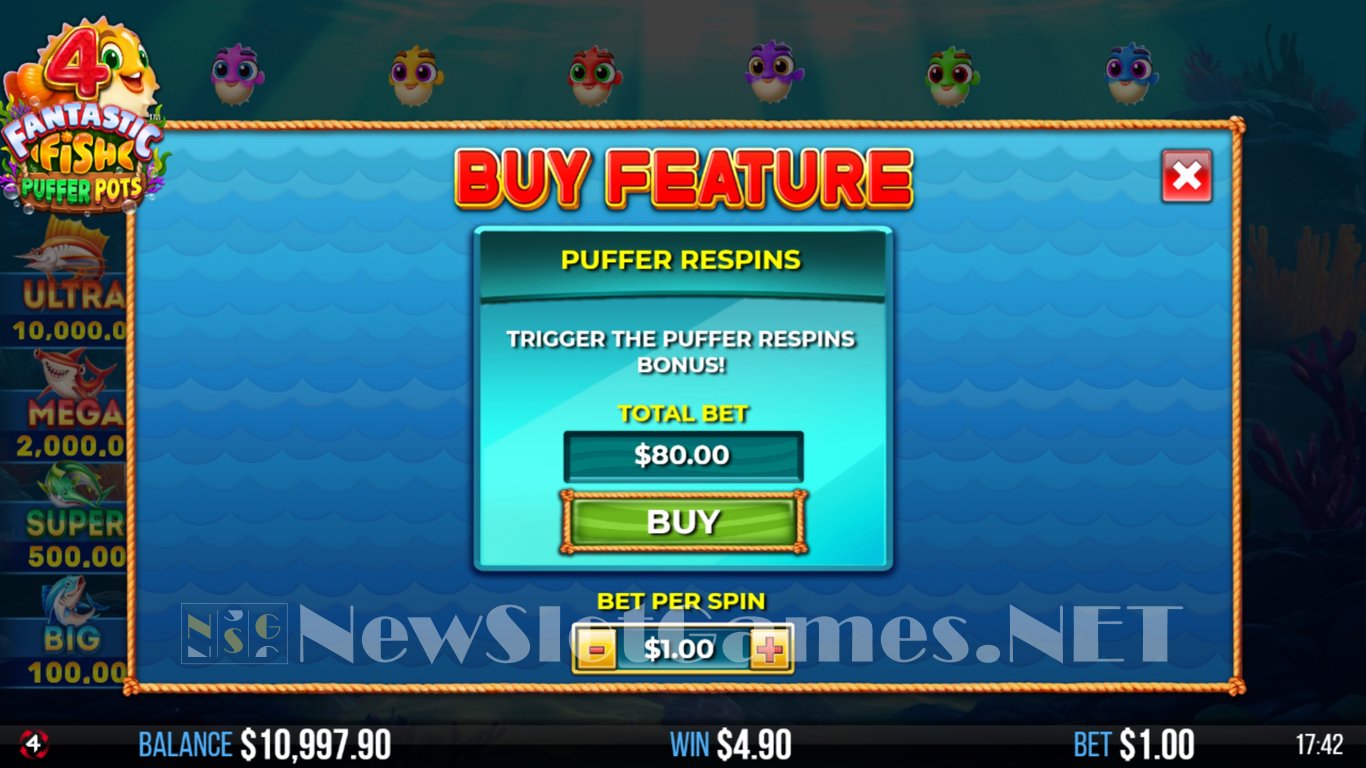 4 Fantastic Fish Puffer Pots Slot Slot Image in Demo - pic. 4