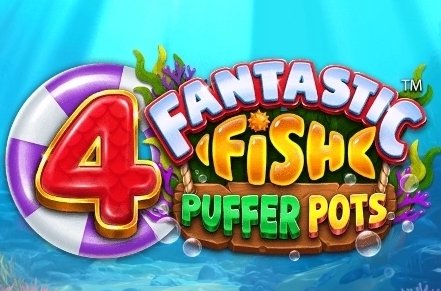 4 Fantastic Fish Puffer Pots Slot Logo