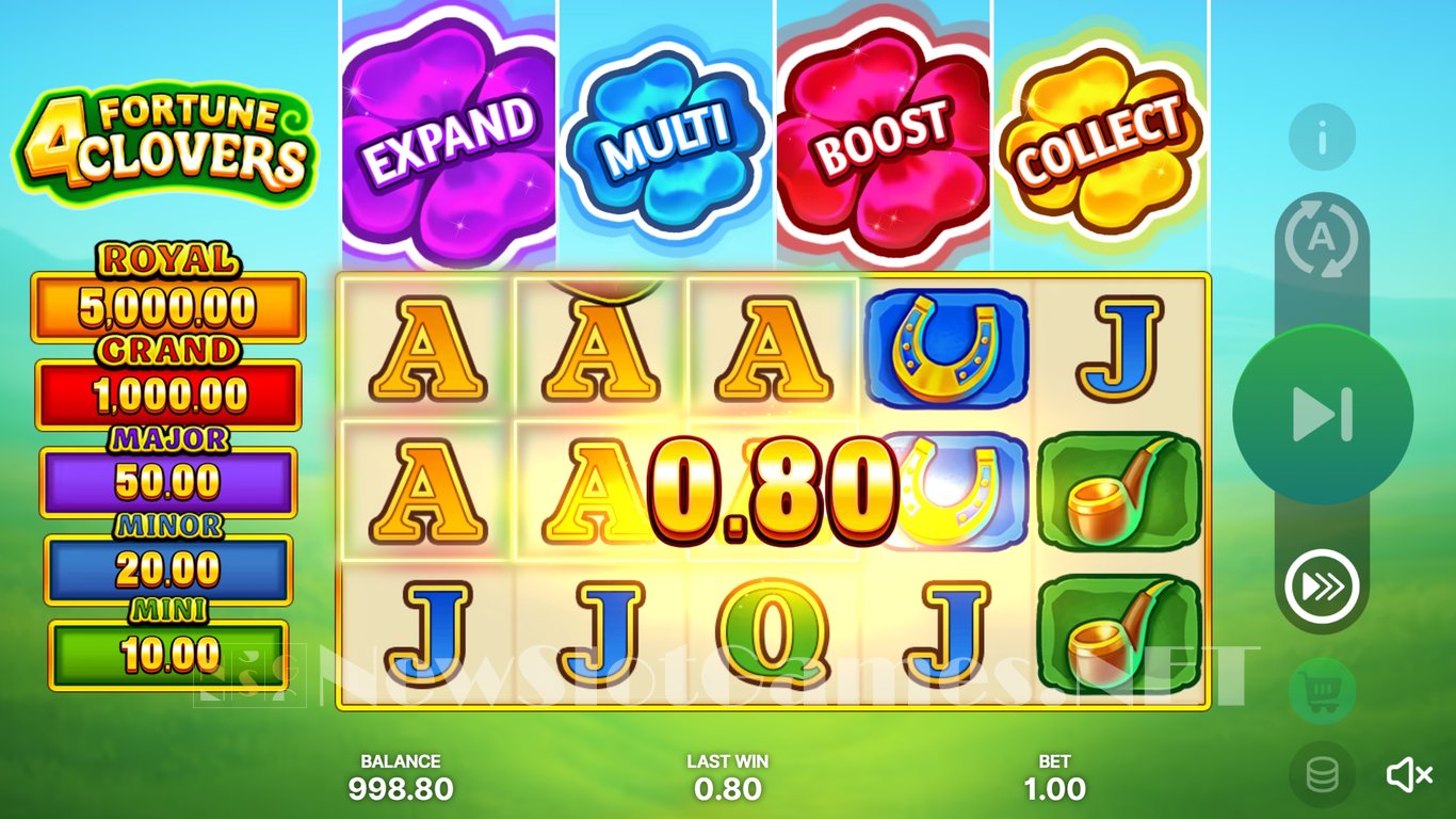 4 Fortune Clovers Hold and Win Slot Slot Image in Demo - pic. 2