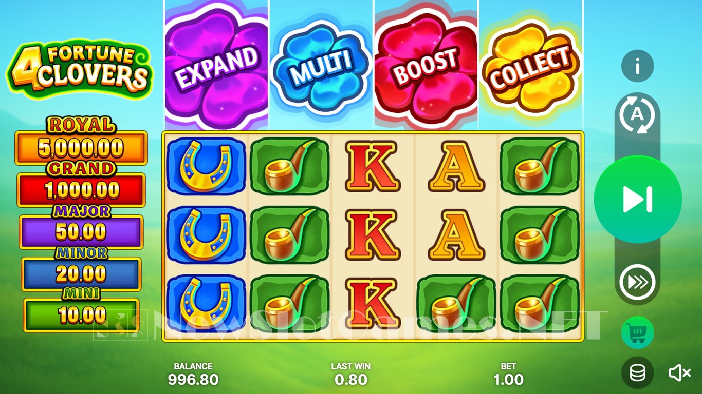 4 Fortune Clovers Hold and Win Slot Slot Image in Demo - pic. 3