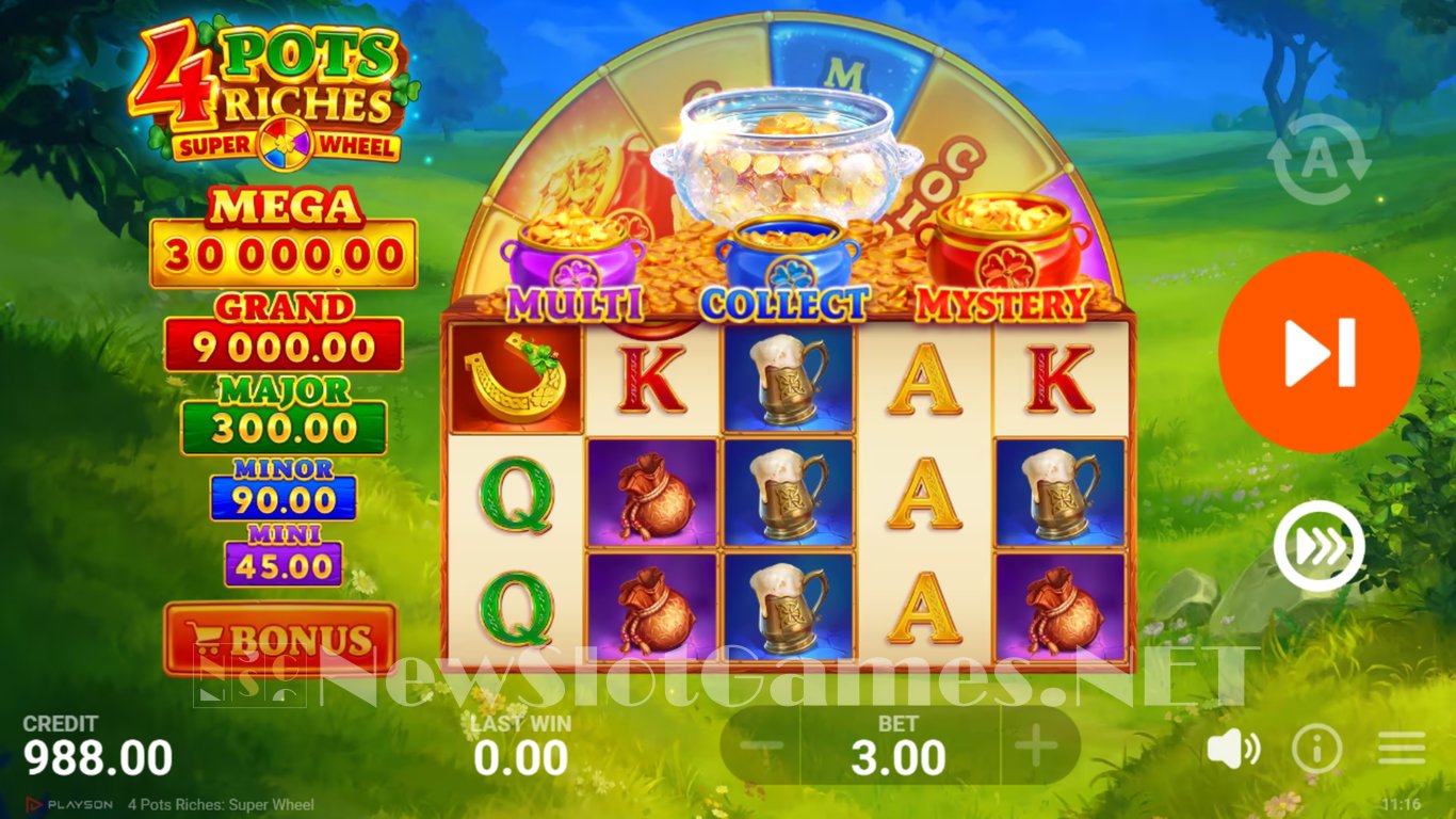 4 Pots Riches Super Wheel Slot Slot Image in Demo - pic. 2