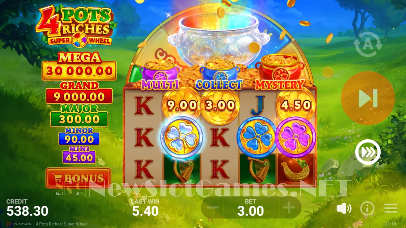 4 Pots Riches Super Wheel Slot Slot Image in Demo - pic. 6