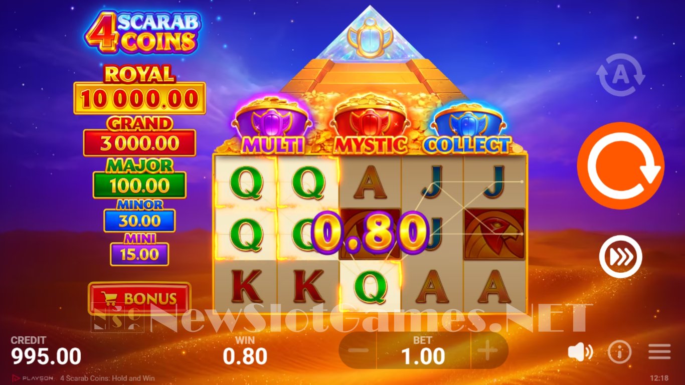 4 Scarab Coins Slot Slot Image in Demo - pic. 2