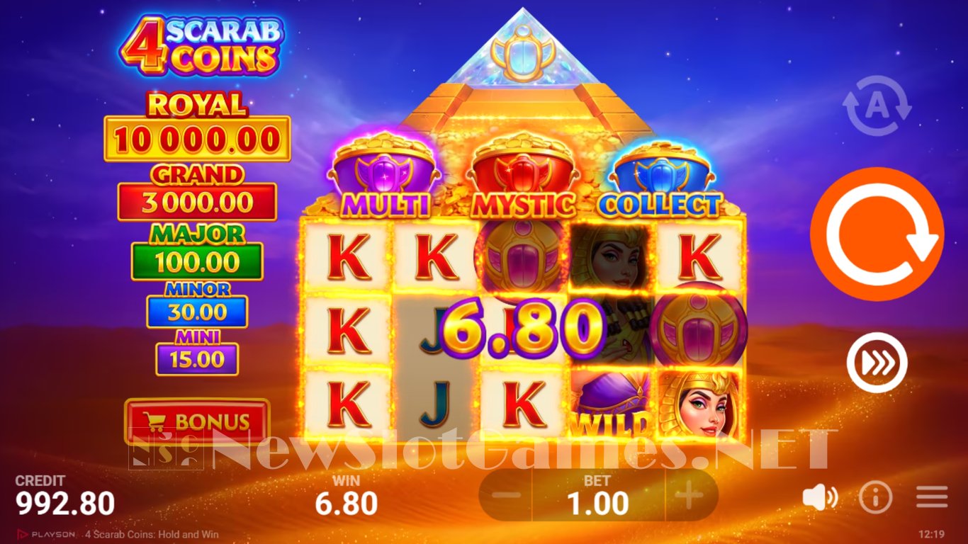 4 Scarab Coins Slot Slot Image in Demo - pic. 4