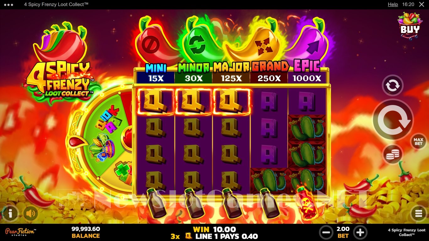 4 Spicy Frenzy Loot Collect Slot Demo Image