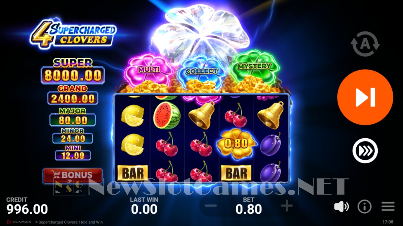4 Supercharged Clovers Hold and Win Slot Slot Image in Demo - pic. 2