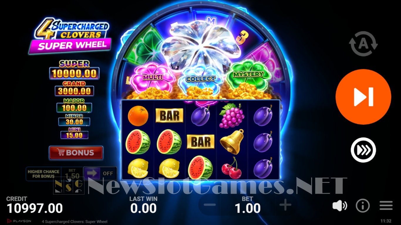 4 Supercharged Clovers Super Wheel Slot Slot Image in Demo - pic. 2