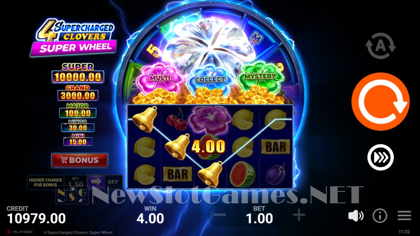 4 Supercharged Clovers Super Wheel Slot Slot Image in Demo - pic. 4