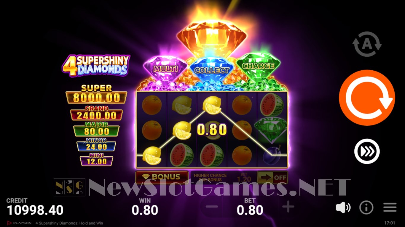 4 Supershiny Diamonds Slot Slot Image in Demo - pic. 2