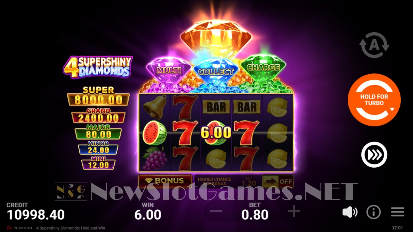 4 Supershiny Diamonds Slot Slot Image in Demo - pic. 3