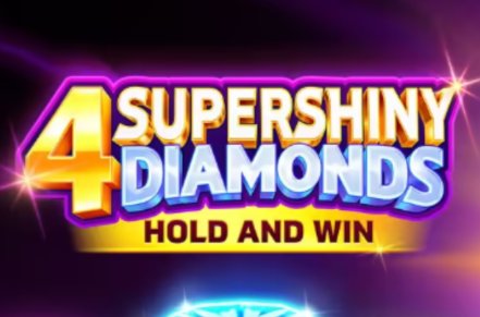 4 Supershiny Diamonds Slot Logo