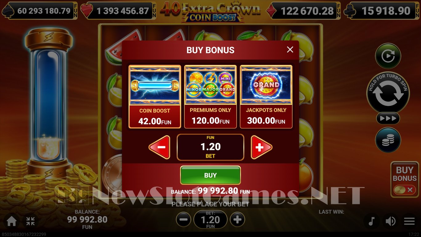 40 Extra Crown Coin Boost Slot Slot Image in Demo - pic. 4