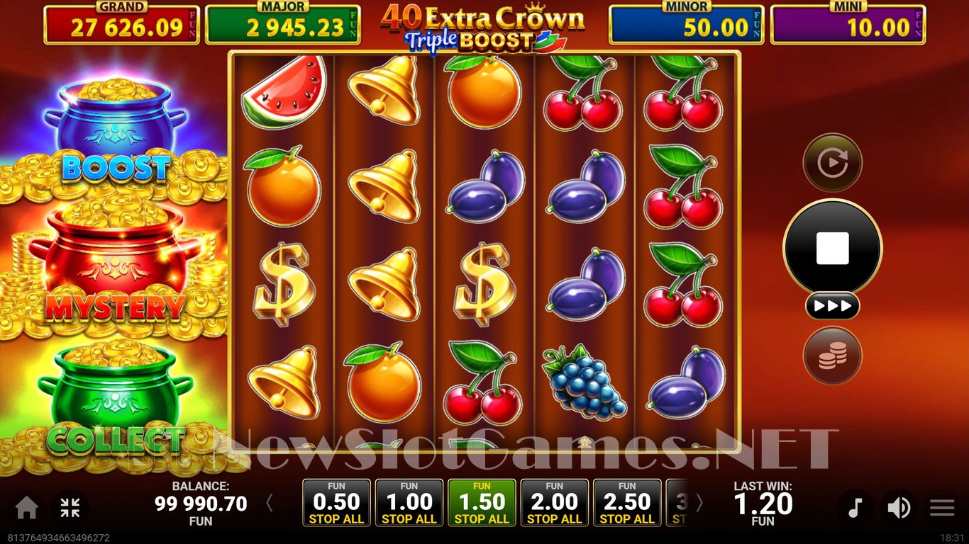 40 Extra Crown Triple Boost Slot Slot Image in Demo - pic. 3