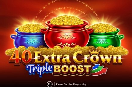 40 Extra Crown Triple Boost Slot Logo