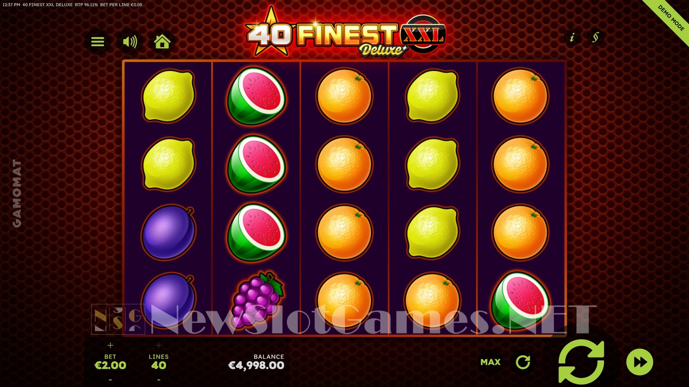 40 Finest XXL Deluxe Slot Demo Image
