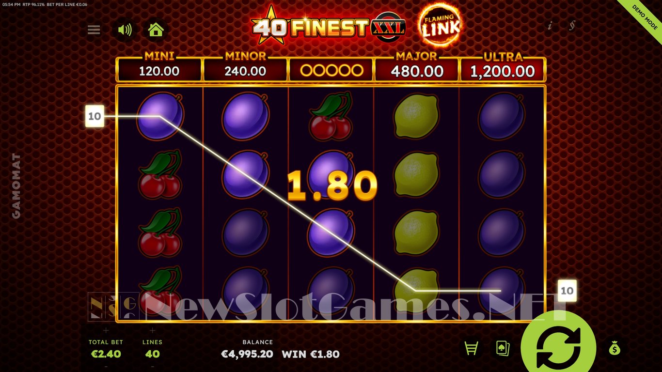 40 Finest XXL Flaming Link Slot Slot Image in Demo - pic. 2