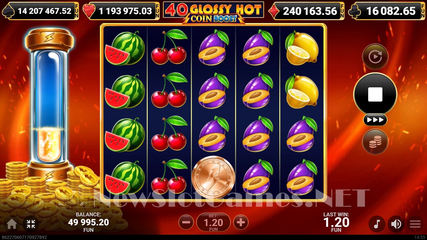 40 Glossy Hot Coin Boost Slot Slot Image in Demo - pic. 3