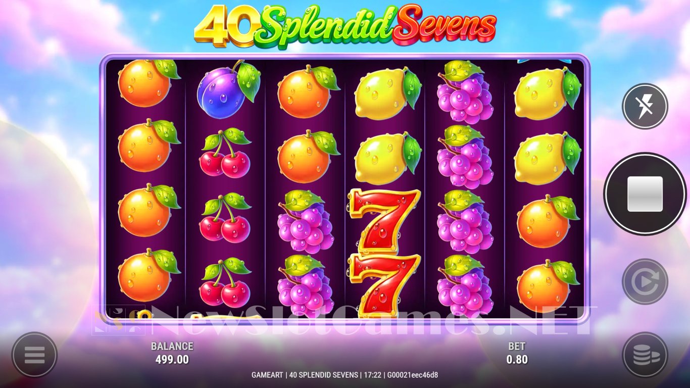 40 Splendid Sevens Slot Demo Image