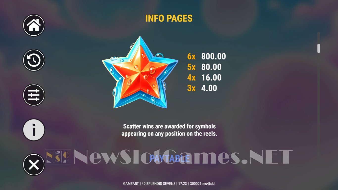 40 Splendid Sevens Slot Slot Image in Demo - pic. 5