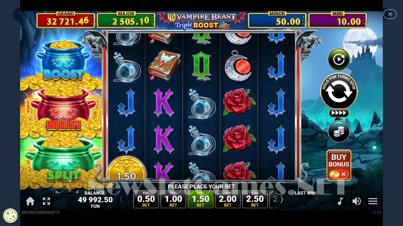40 Vampire Beast Triple Boost Golden Coins Link Slot Demo Image