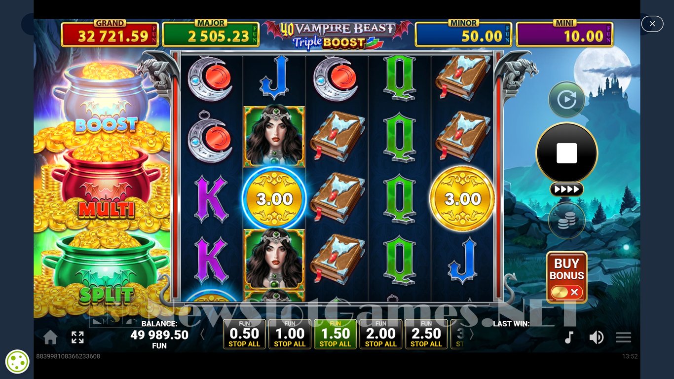 40 Vampire Beast Triple Boost Golden Coins Link Slot Slot Image in Demo - pic. 2