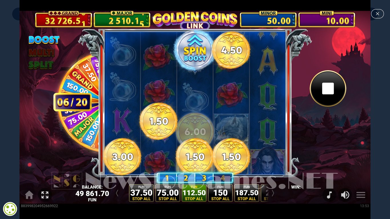 40 Vampire Beast Triple Boost Golden Coins Link Slot Slot Image in Demo - pic. 5