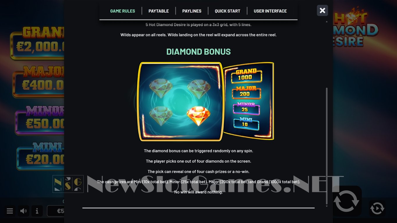 5 Hot Diamond Desire Slot Slot Image in Demo - pic. 5