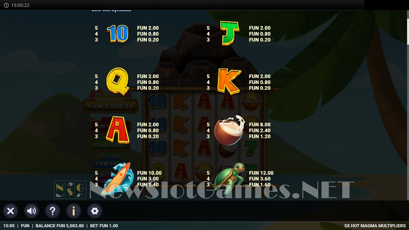 5x Hot Magma Multipliers Slot Slot Image in Demo - pic. 5