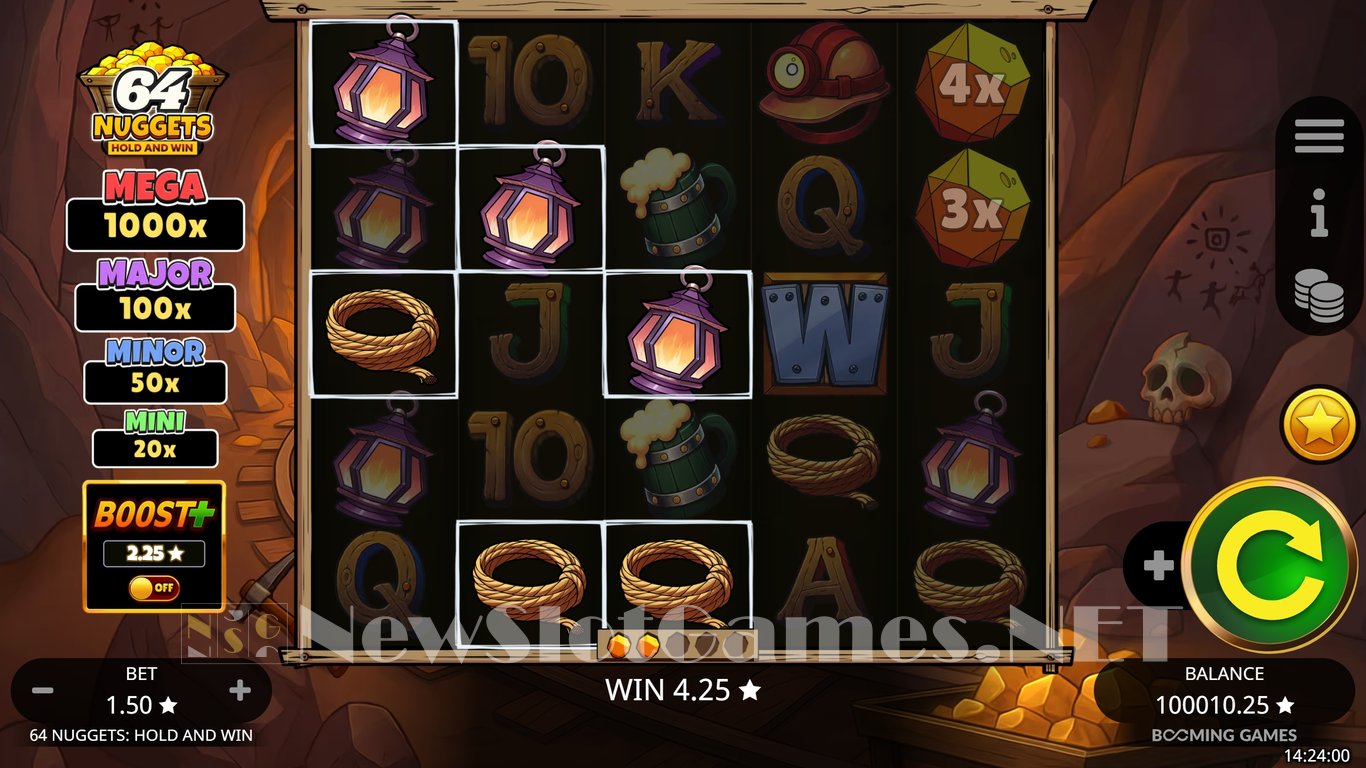 64 Nuggets Hold and Win Slot Slot Image in Demo - pic. 3