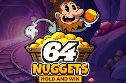 64 Nuggets Hold and Win Slot Logo