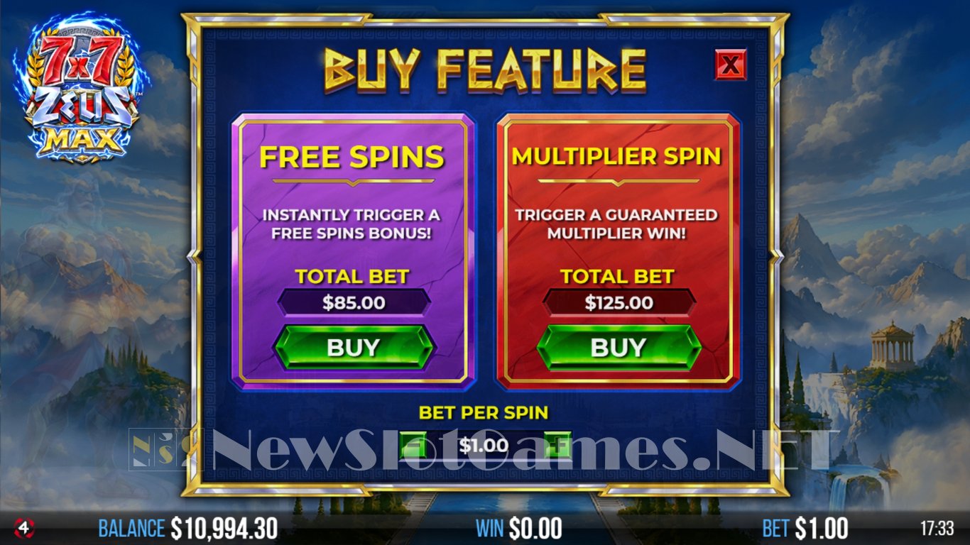 7x7 Zeus Max Slot Slot Image in Demo - pic. 4