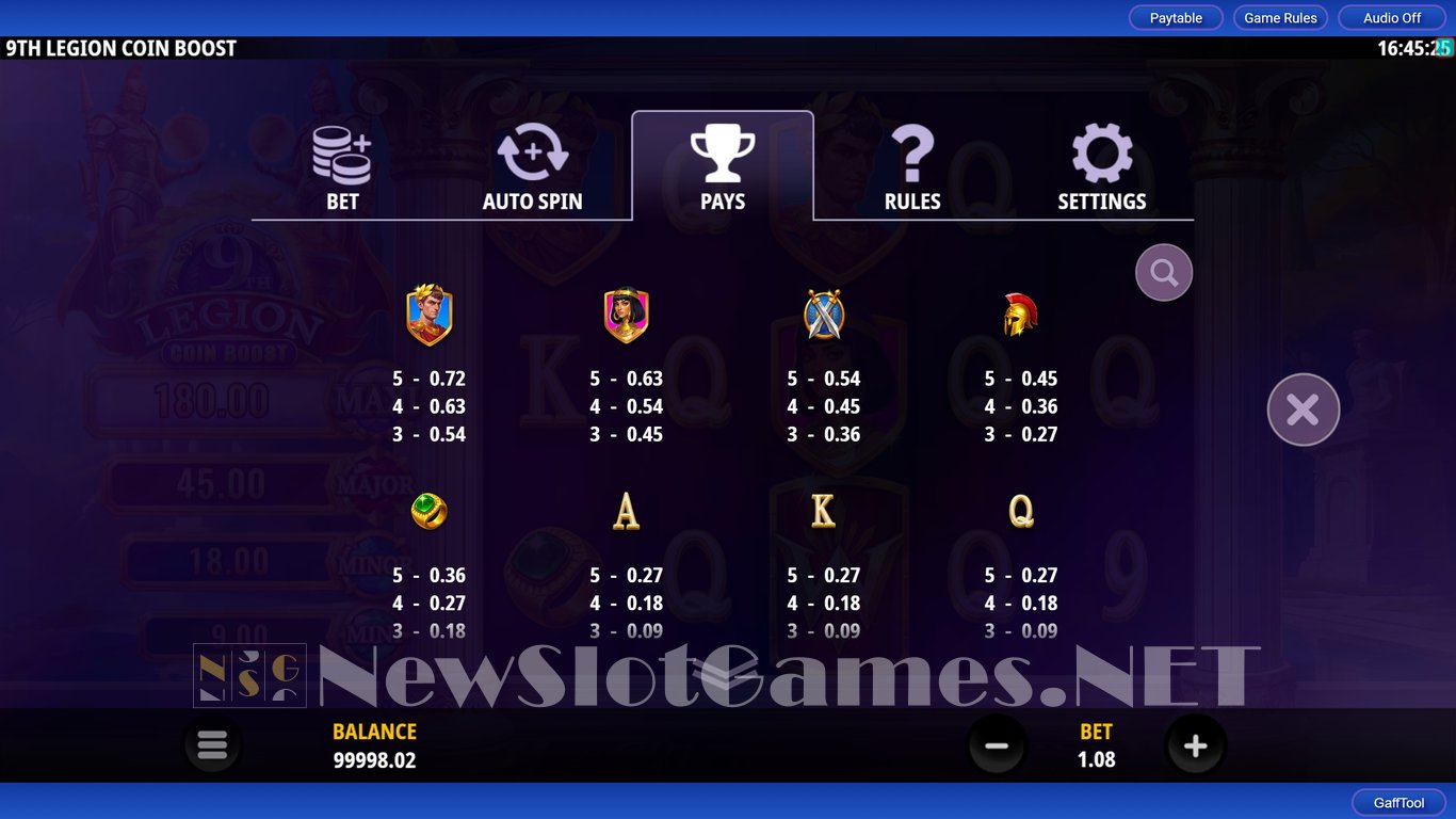 9th Legion Coin Boost Slot Slot Image in Demo - pic. 4