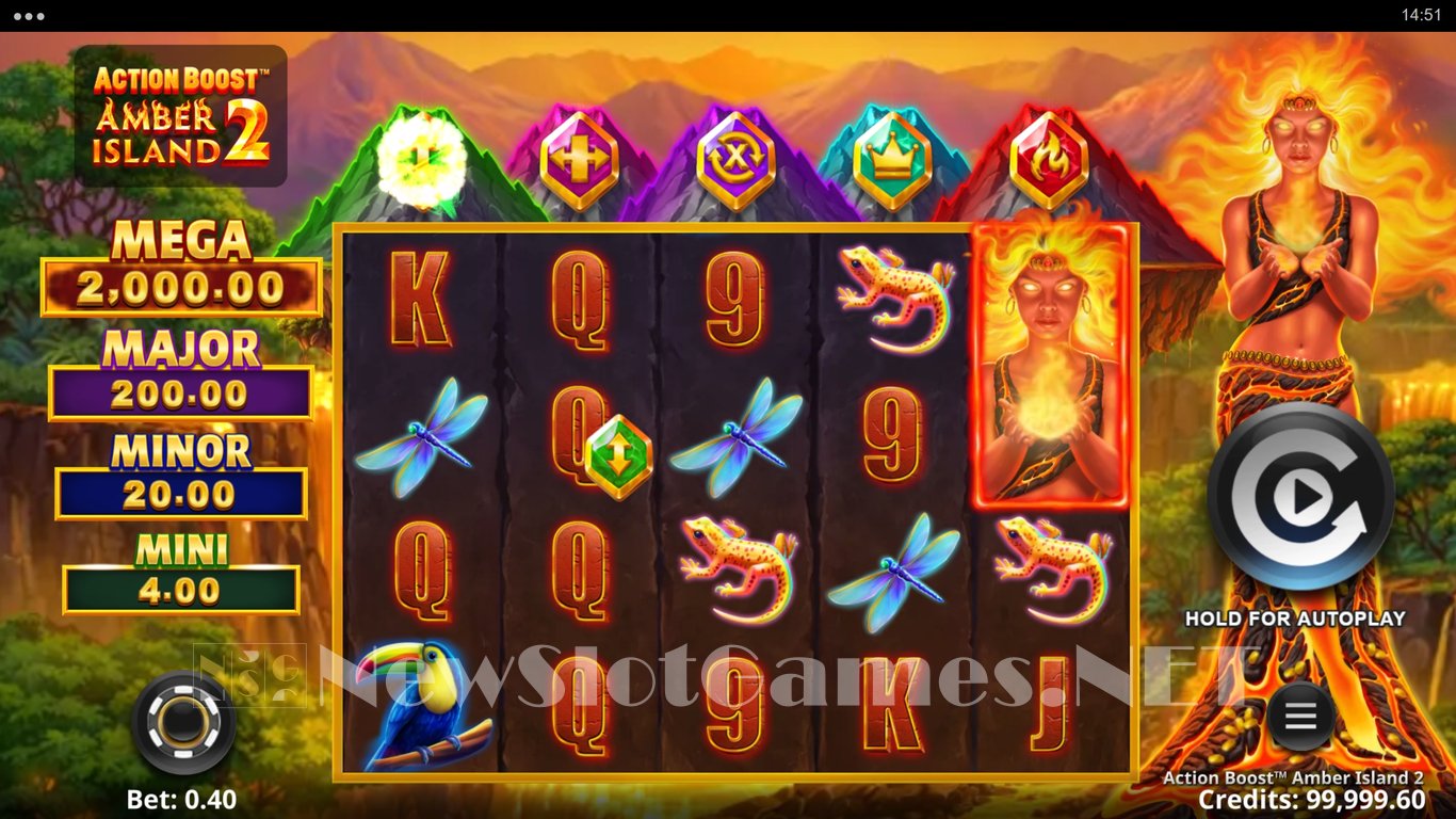 Action Boost Amber Island 2 Slot Demo Image