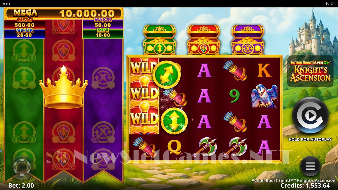 Action Boost SpinUP Knights Ascension Slot Demo Image