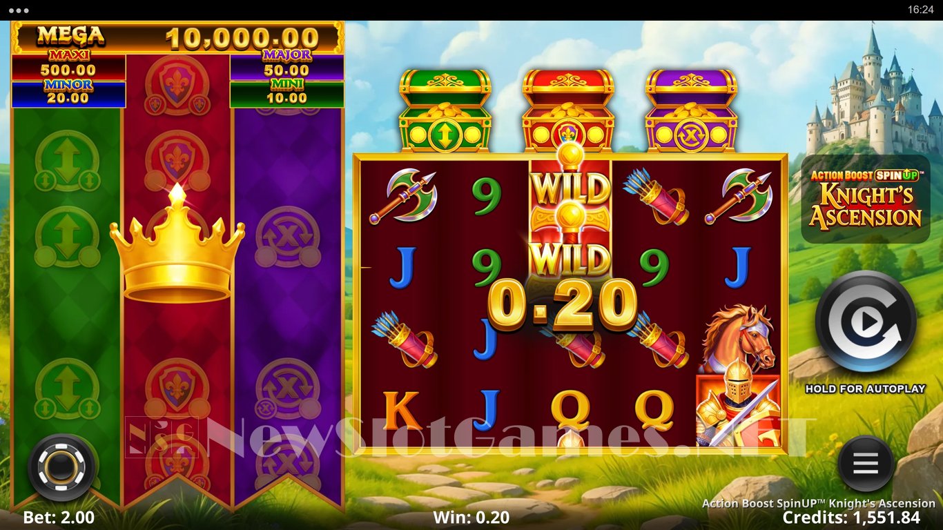 Action Boost SpinUP Knights Ascension Slot Slot Image in Demo - pic. 3