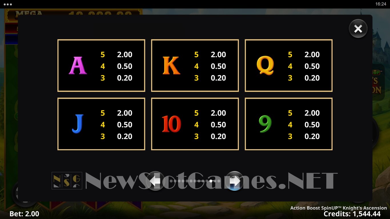 Action Boost SpinUP Knights Ascension Slot Slot Image in Demo - pic. 7