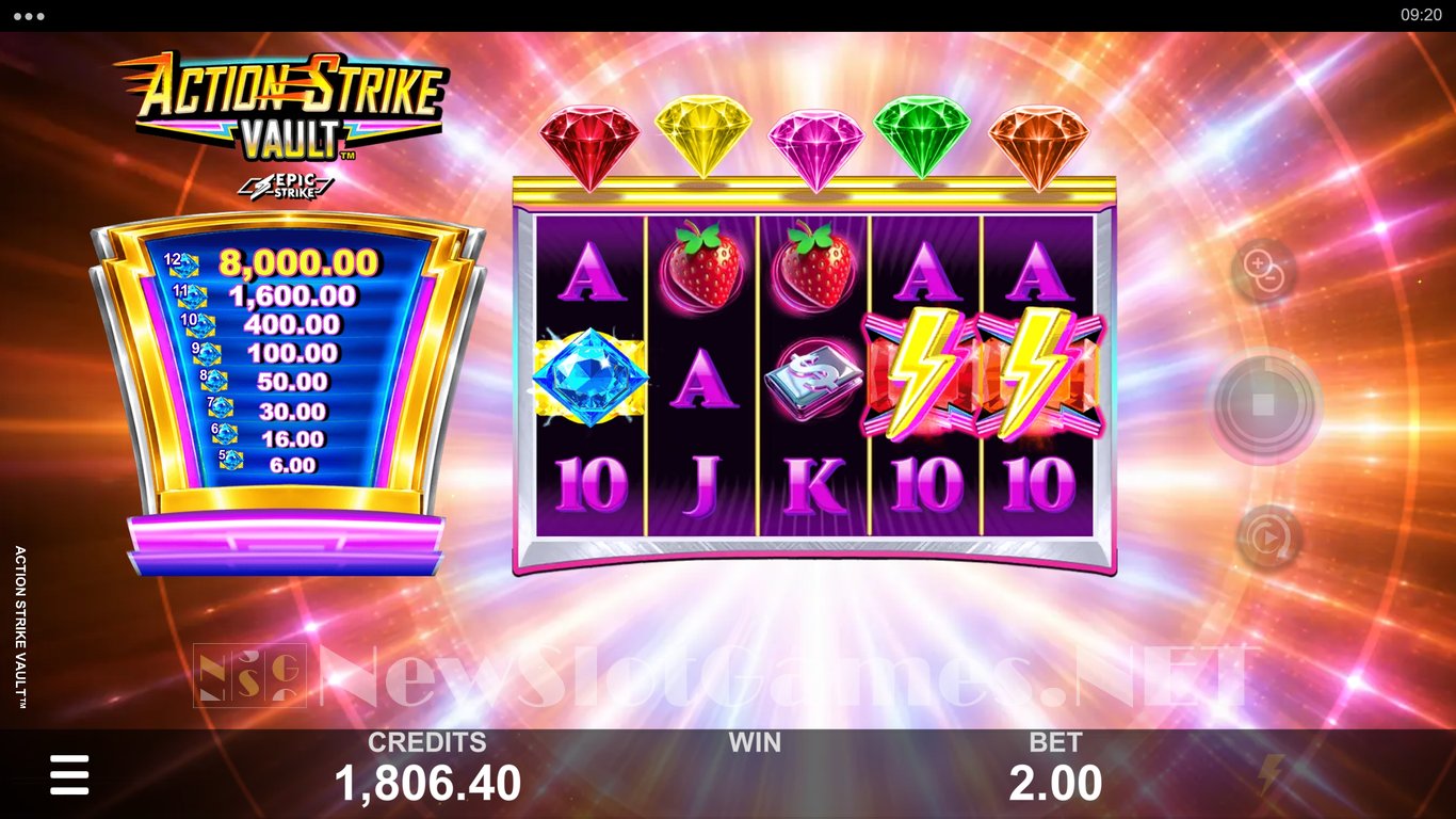 Action Strike Vault Slot Demo Image