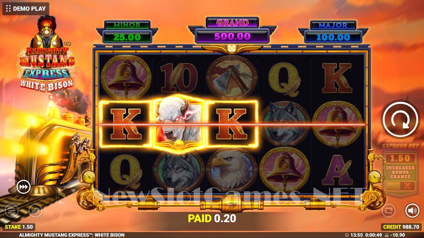 Almighty Mustang Express White Bison Slot Slot Image in Demo - pic. 4