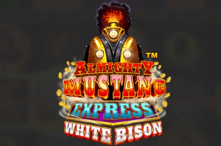 Almighty Mustang Express White Bison Slot Logo