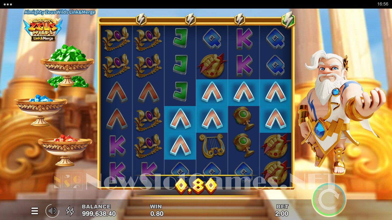 Almighty Zeus Wilds Link&Merge Slot Slot Image in Demo - pic. 2