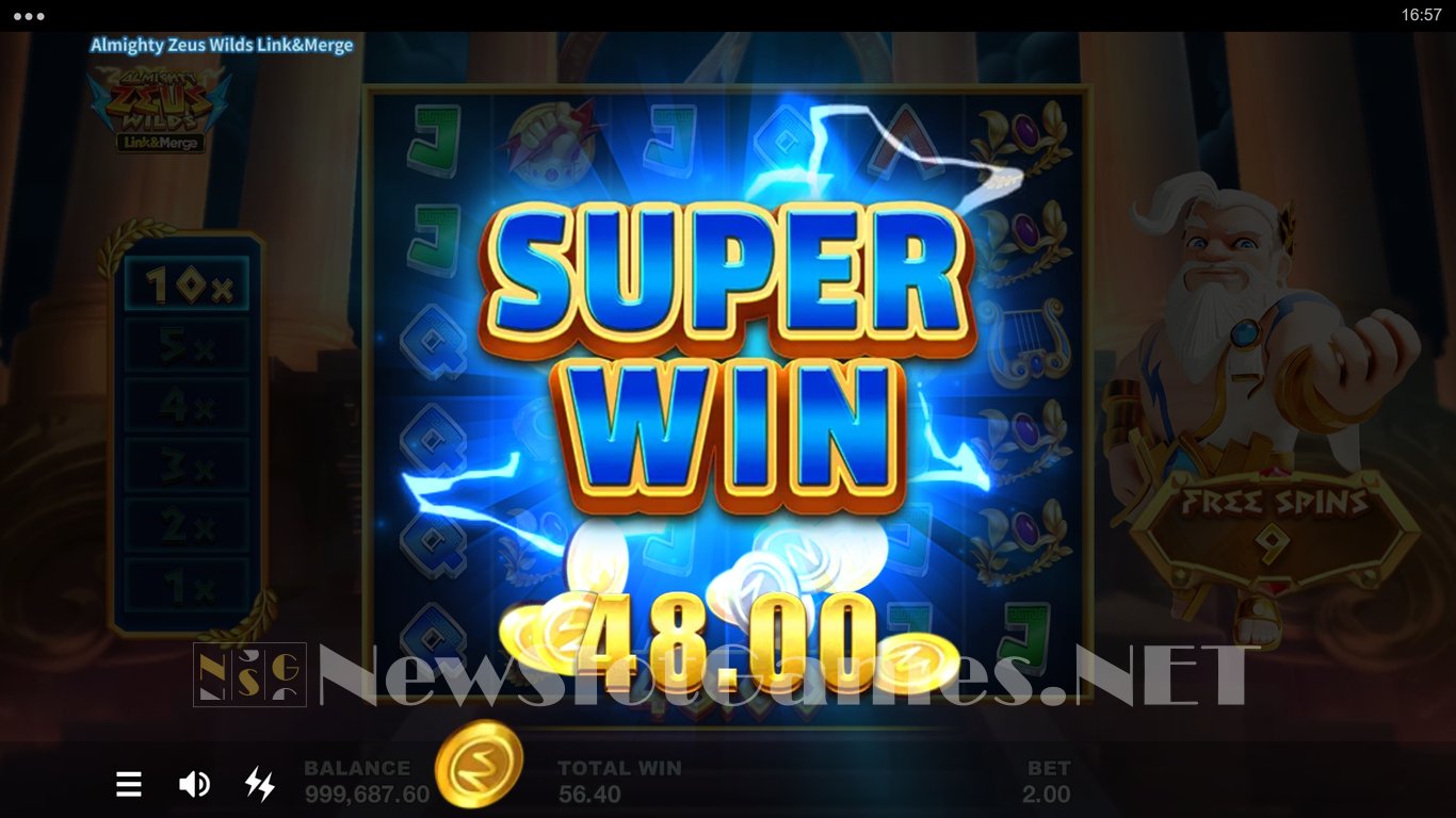 Almighty Zeus Wilds Link&Merge Slot Slot Image in Demo - pic. 4