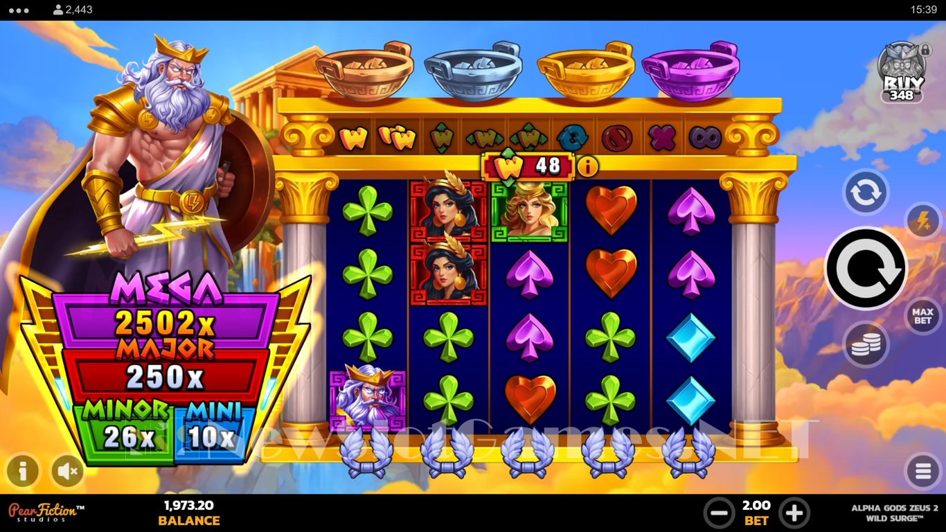 Alpha Gods Zeus 2 Wild Surge Slot Slot Image in Demo - pic. 2
