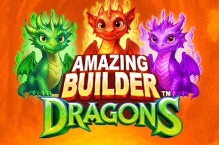 Amazing Builder Dragons Slot Logo