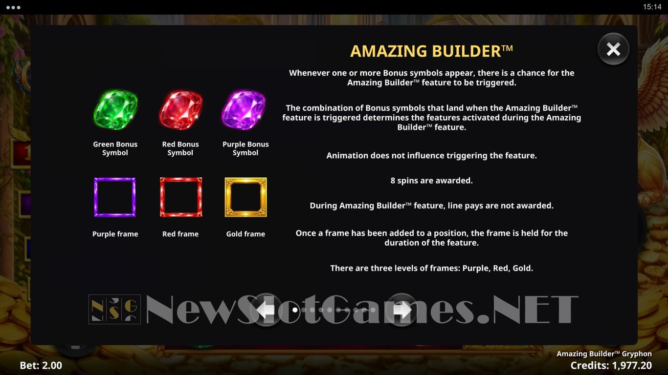 Amazing Builder Gryphon Slot Slot Image in Demo - pic. 5