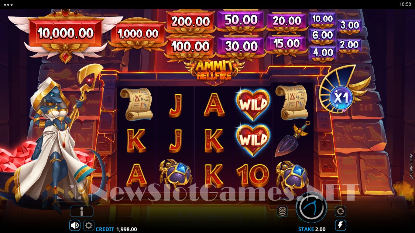 Ammit Hellfire Slot Demo Image