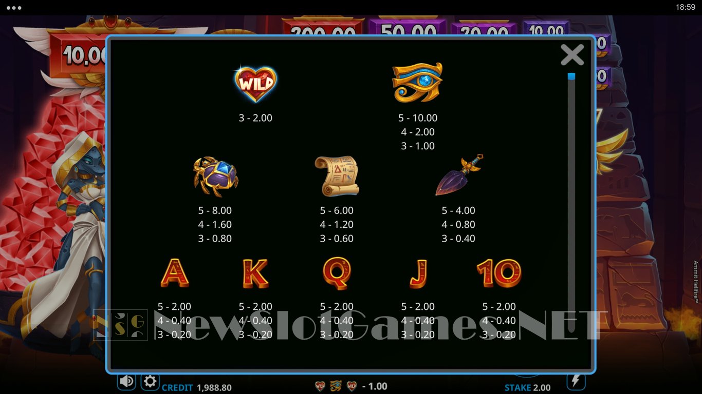 Ammit Hellfire Slot Slot Image in Demo - pic. 4