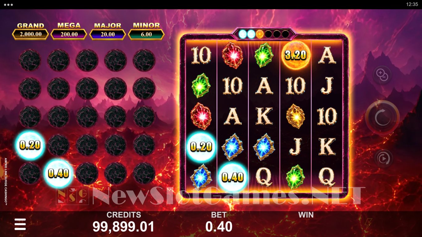 Amped Link Surge Cashingo Slot Demo Image
