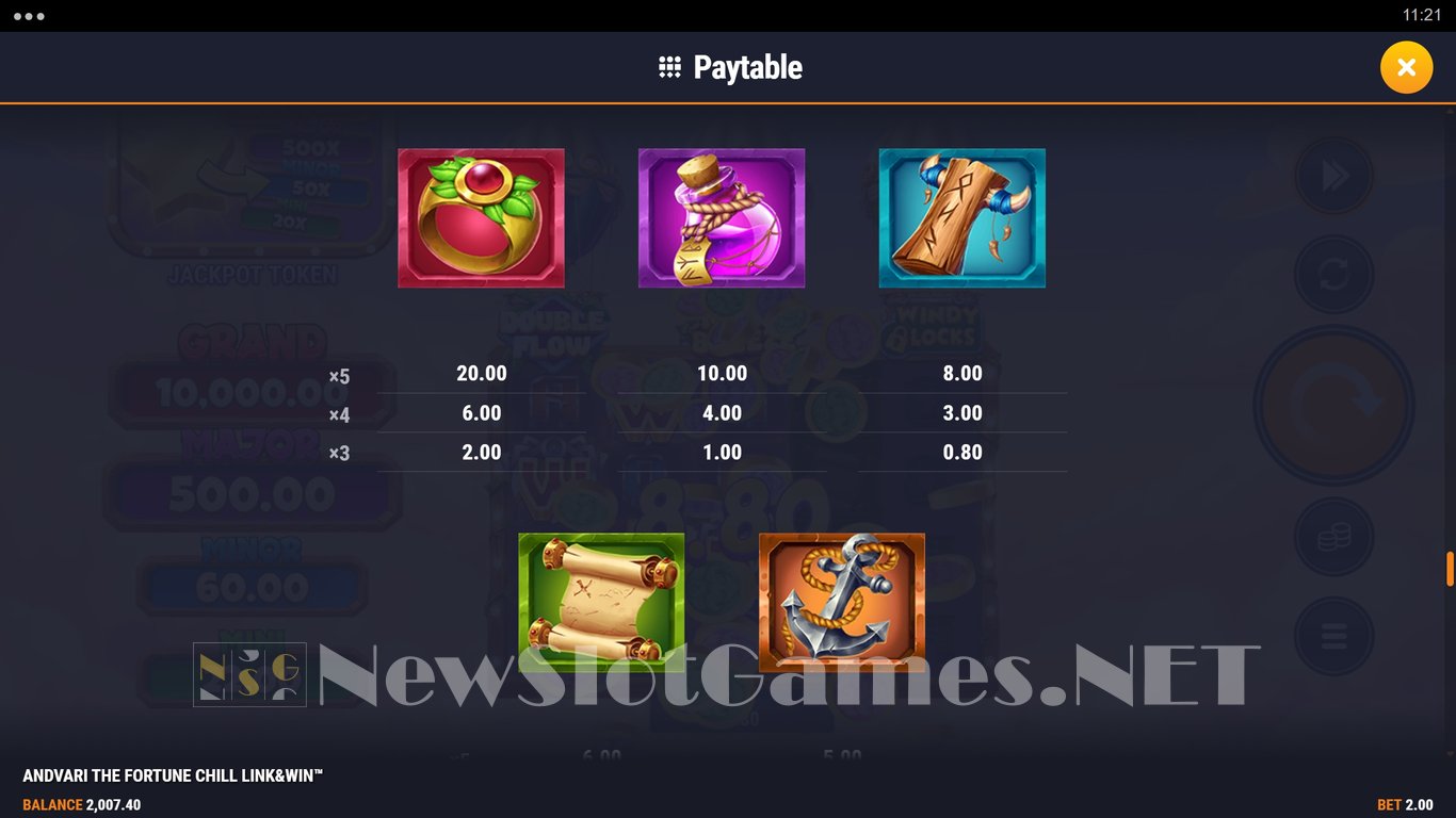 Andvari the Fortune Chill Link&Win Slot Slot Image in Demo - pic. 6