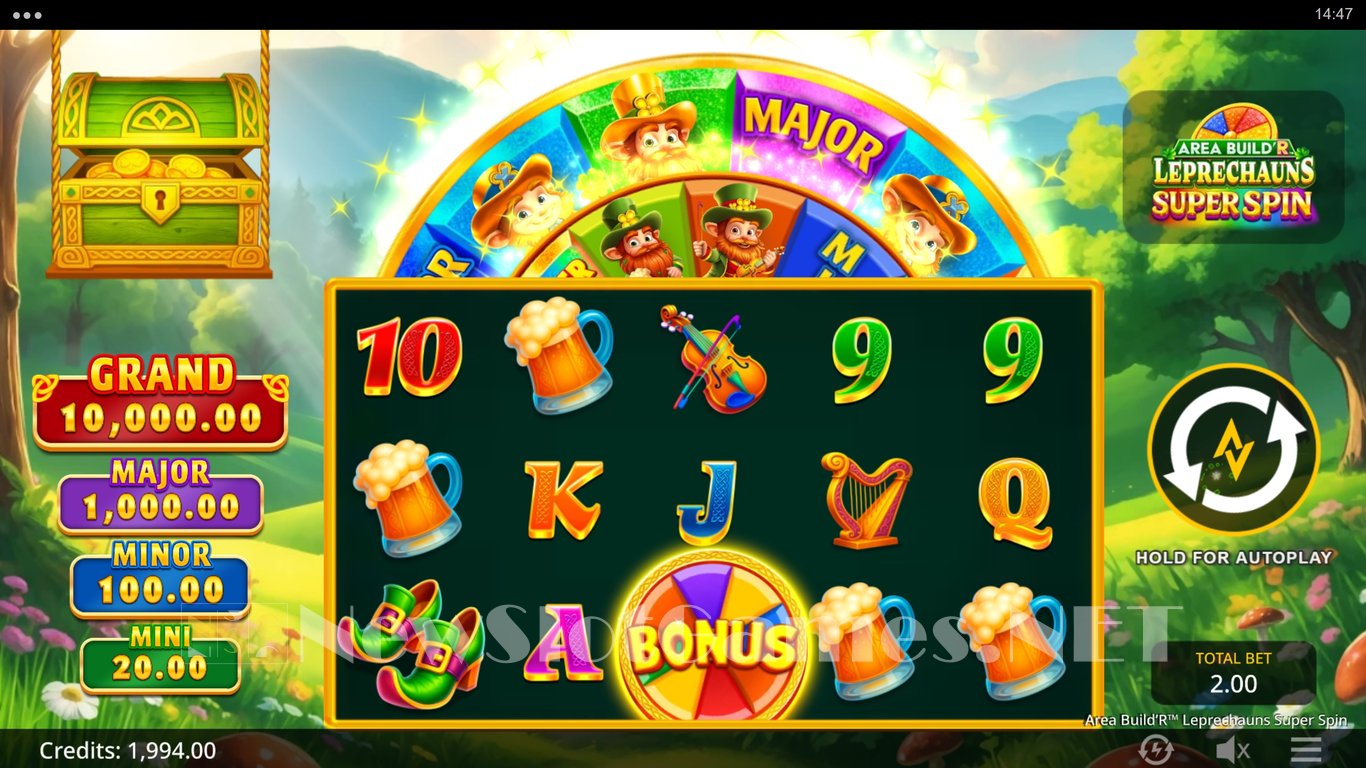 Area BuildR Leprechauns Super Spin Slot Slot Image in Demo - pic. 2